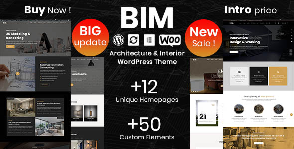 BIM theme - architecture and interior wordpress theme